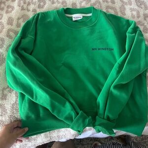 Mr. Winston cropped crewneck